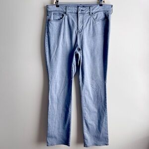 NYDJ for Chicos Gray Wash Straight Leg Jeans